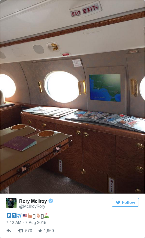 Tweet by @Rory Mcilroy