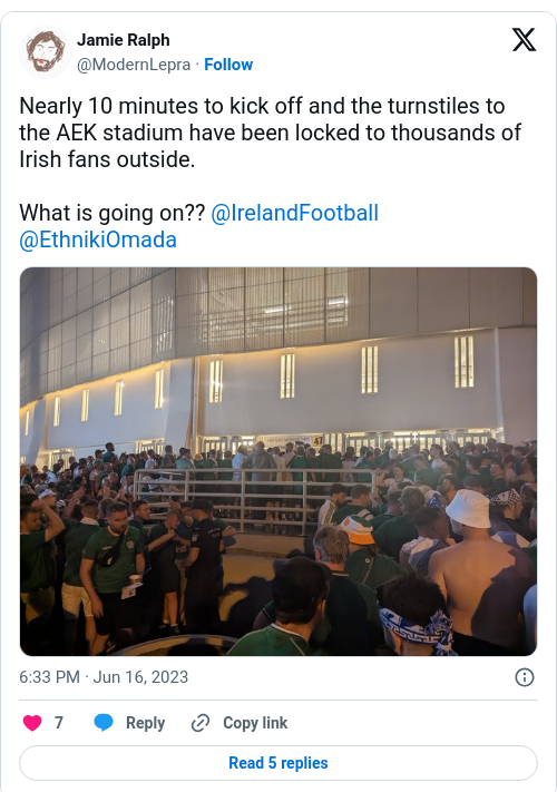 Tweet by @Jamie Ralph