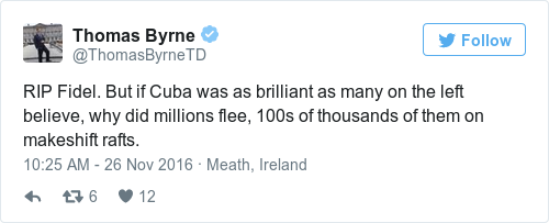 Tweet by @Thomas Byrne