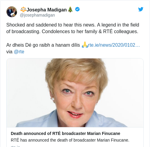 Tweet by @⚖️Josepha Madigan🎄