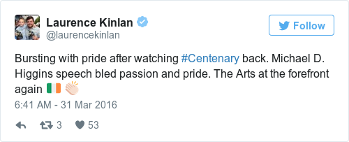 Tweet by @Laurence Kinlan