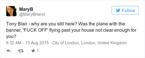 Tweet by @MaryB