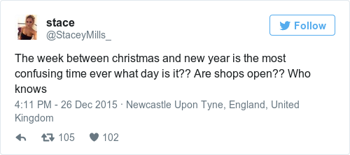There S Only One Word For This Period On The Festive Calendar The Week Between Christmas And New Year Is Most Confusing Time Ever What Day It Are S Open Who Knows