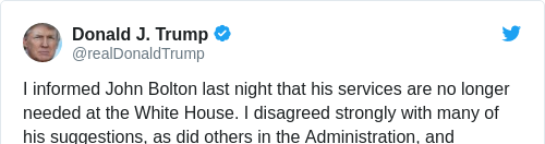 Tweet by @Donald J. Trump