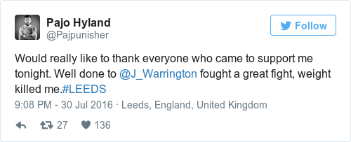 Tweet by @Pajo Hyland