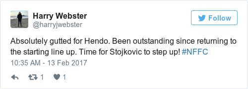 Tweet by @Harry Webster