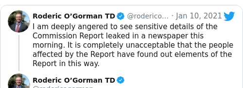 Tweet by @Roderic O’Gorman TD