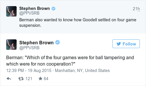 Tweet by @Stephen Brown
