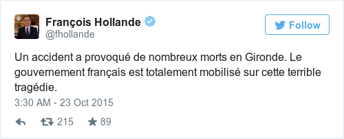 Tweet by @François Hollande