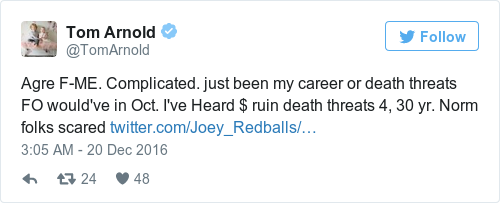Tweet by @Tom Arnold