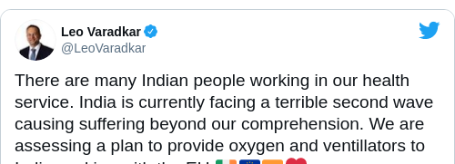 Tweet by @Leo Varadkar