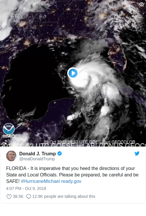 Tweet by @Donald J. Trump