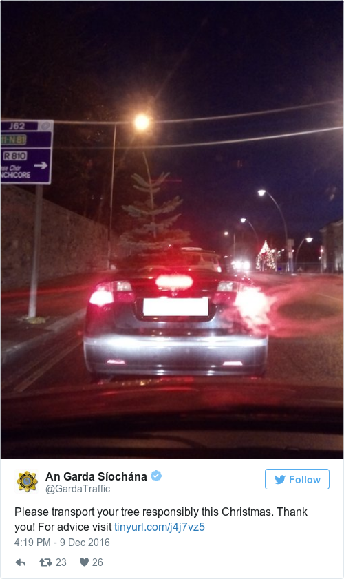 Tweet by @An Garda Síochána
