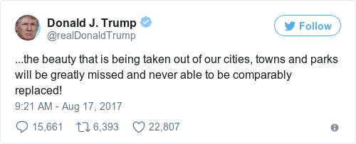 Tweet by @Donald J. Trump