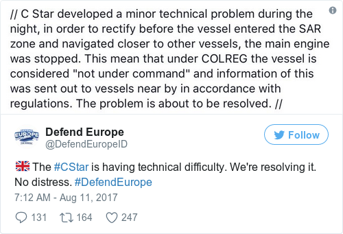 Tweet by @Defend Europe