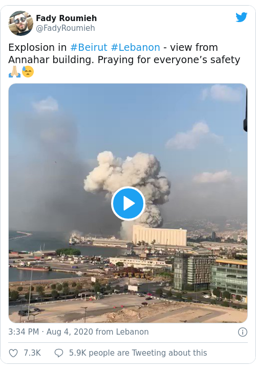 Tweet by @Fady Roumieh