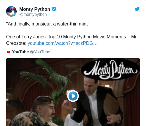 Tweet by @Monty Python