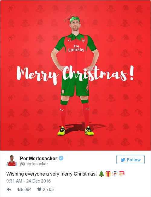 Tweet by @Per Mertesacker