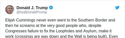 Tweet by @Donald J. Trump